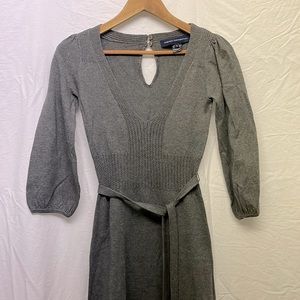 Dark grey knit dress